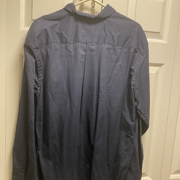 Dockers Tour Long Sleeve Shirt Button Up Pocket 100% Cotton Black Size XL(New) - Picture 12 of 14